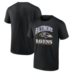 Baltimore Ravens Retro Gridiron T-Shirt - Black for sale
