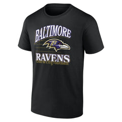 Baltimore Ravens Retro Gridiron T-Shirt - Black for sale