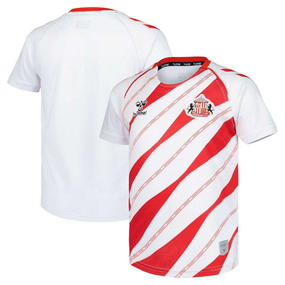 Sunderland Hummel Home Pre-Match Jersey / White / Kids discount