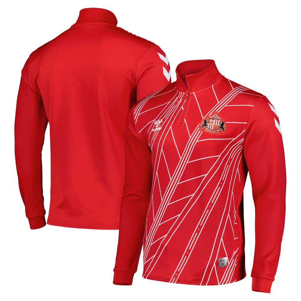 Sunderland Hummel Home Pre-Match Half Zip - Red for sale