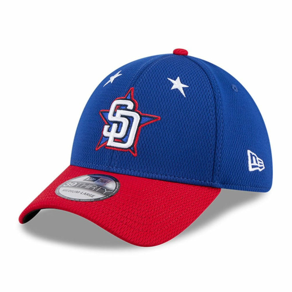 San Diego Padres 2025 MLB All-Star Game Workout 39THIRTY Flex Hat - Blue/Red | New Era