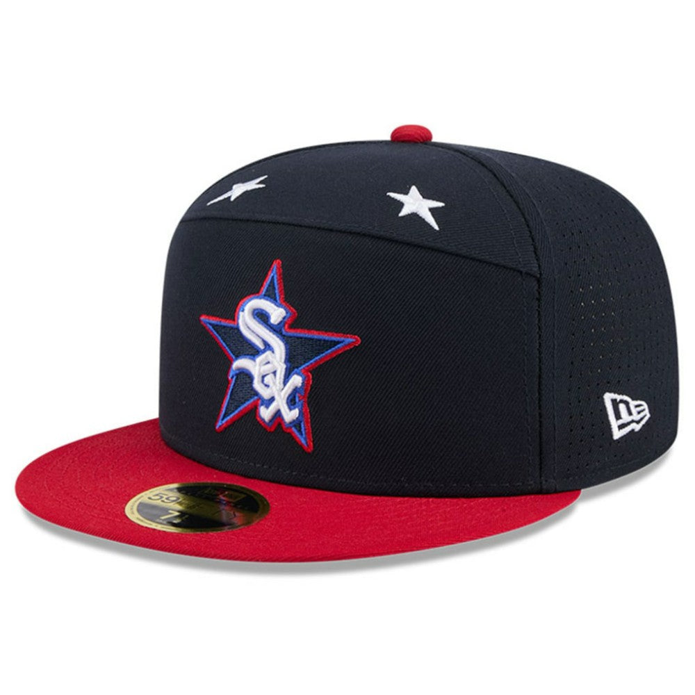 Chicago White Sox 2025 MLB All-Star Game Workout Side Patch 59FIFTY Fitted Hat - Navy/Red | New Era