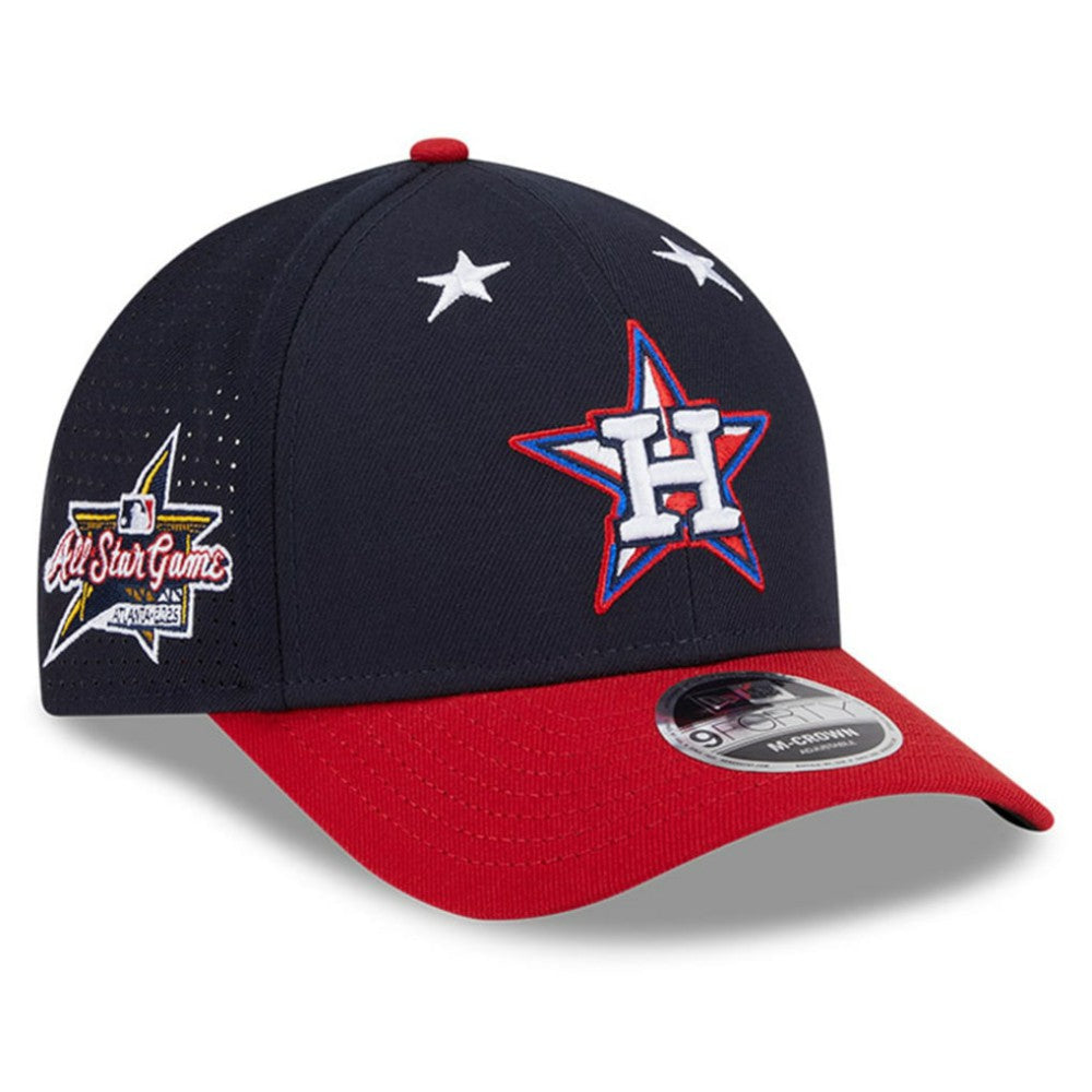 Houston Astros 2025 MLB All-Star Game Workout 9FORTY M-Crown Adjustable Hat - Navy/Red | New Era
