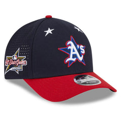 Athletics 2025 MLB All-Star Game Workout 9FORTY M-Crown Adjustable Hat - Navy/Red | New Era