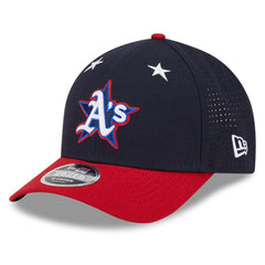 Athletics 2025 MLB All-Star Game Workout 9FORTY M-Crown Adjustable Hat - Navy/Red | New Era