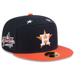 Houston Astros 2025 MLB All-Star Game Side Patch 59FIFTY Fitted Hat - Navy/Orange | New Era