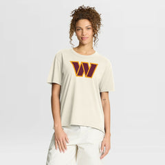 Washington Commanders Women's Dove Legacy T-Shirt - Cream on sale