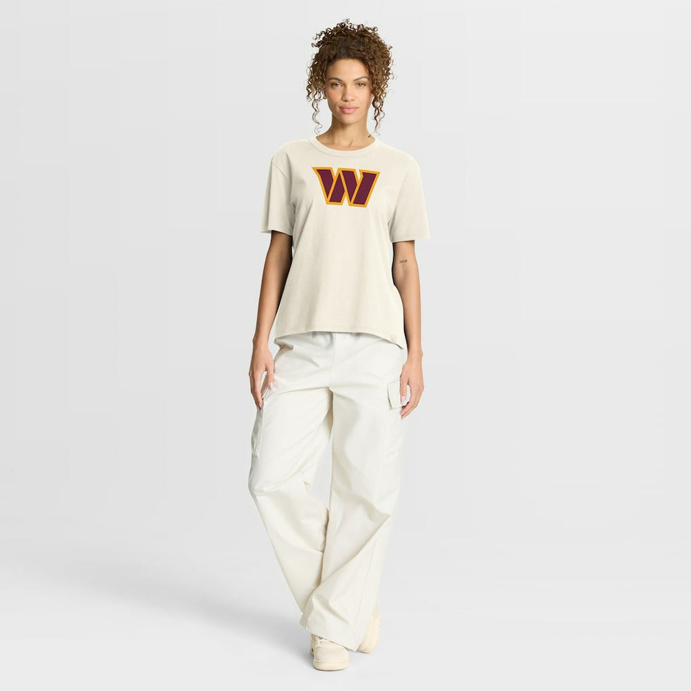Washington Commanders Women's Dove Legacy T-Shirt - Cream on sale