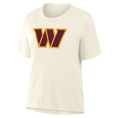 Washington Commanders Women's Dove Legacy T-Shirt - Cream on sale