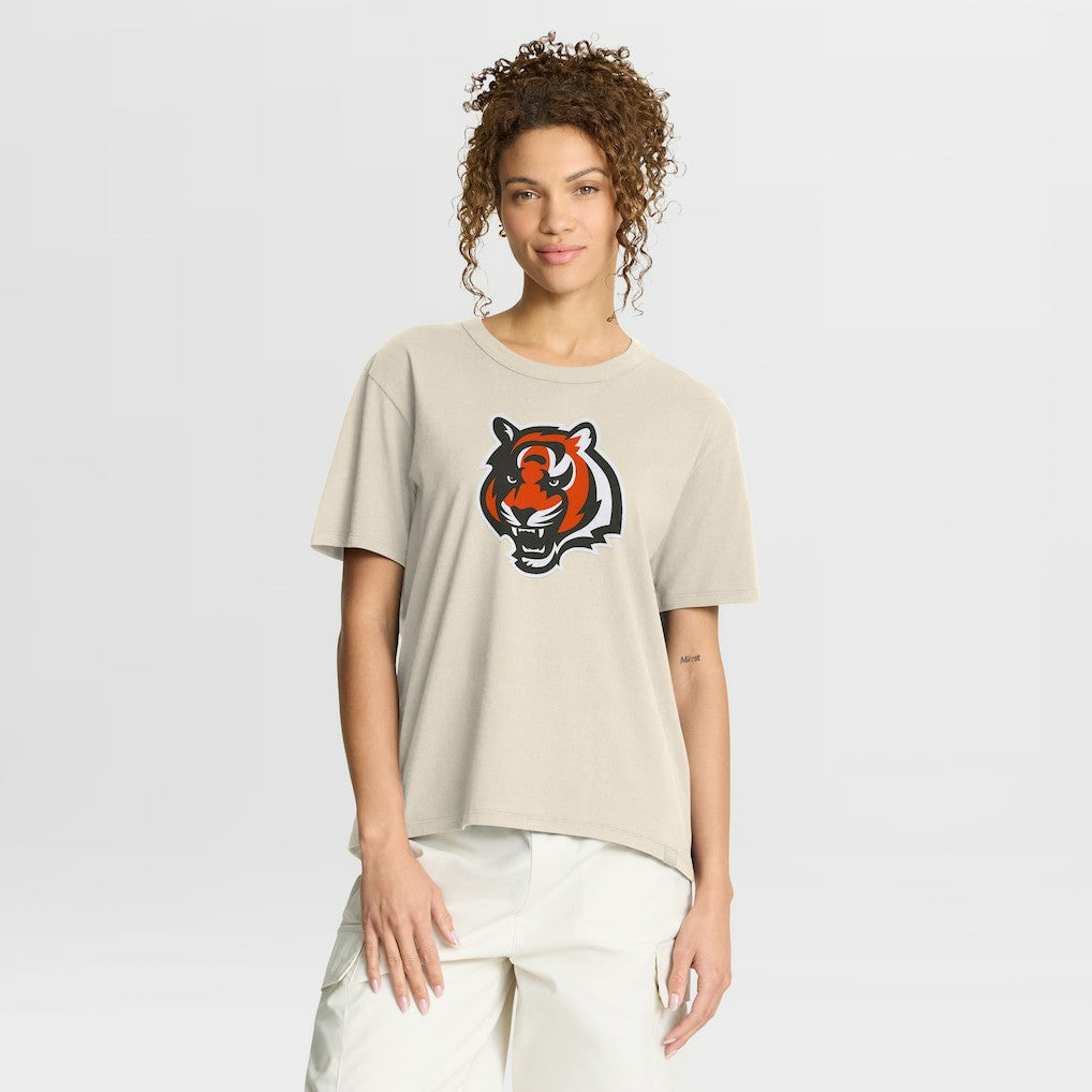 Cincinnati Bengals Women's Dove Legacy T-Shirt - Cream cheap
