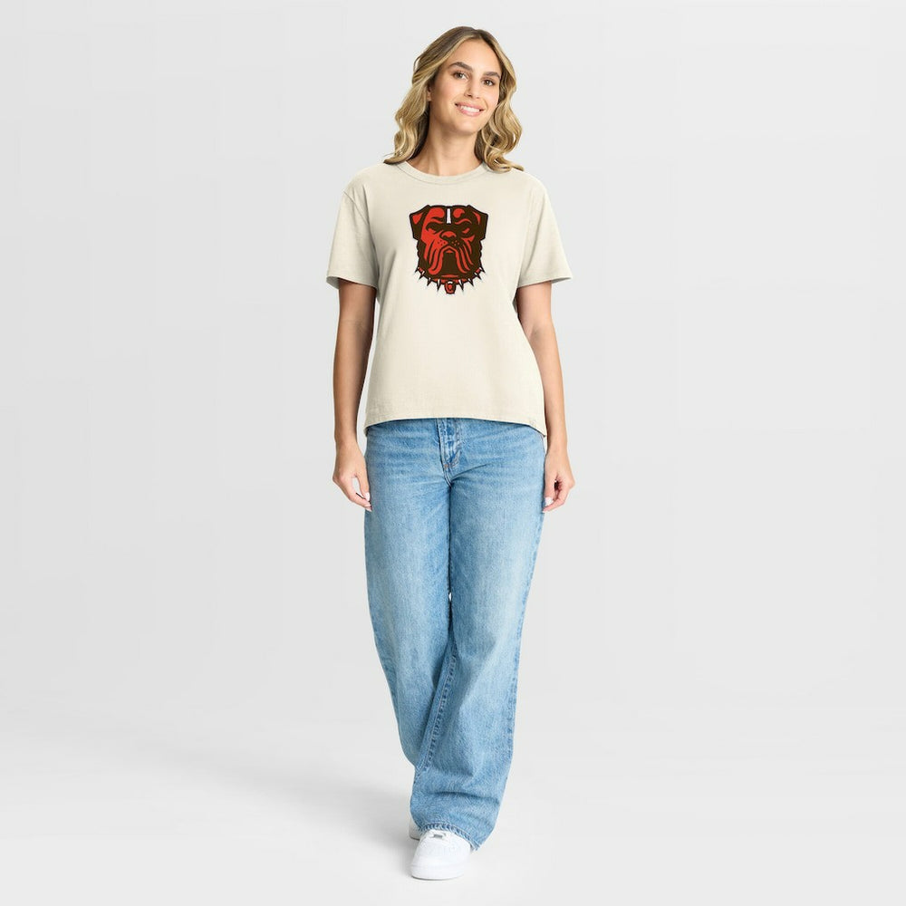 Cleveland Browns Women's Dove Legacy T-Shirt - Cream on sale