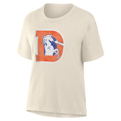 Denver Broncos Women's Dove Legacy T-Shirt - Cream cheap