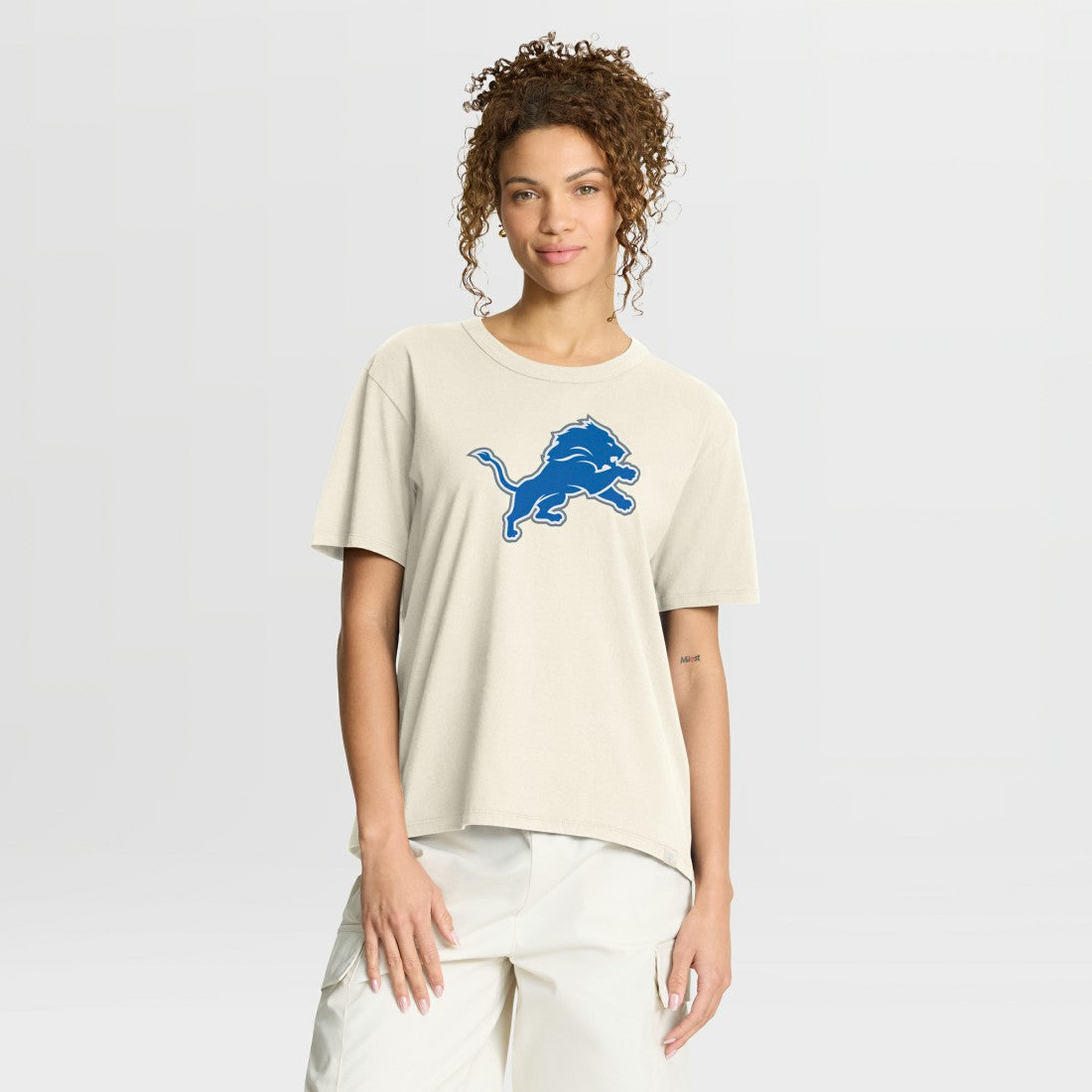 Detroit Lions Women's Dove Legacy T-Shirt - Cream outlet