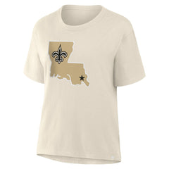 New Orleans Saints Women's Dove Legacy T-Shirt - Cream cheap