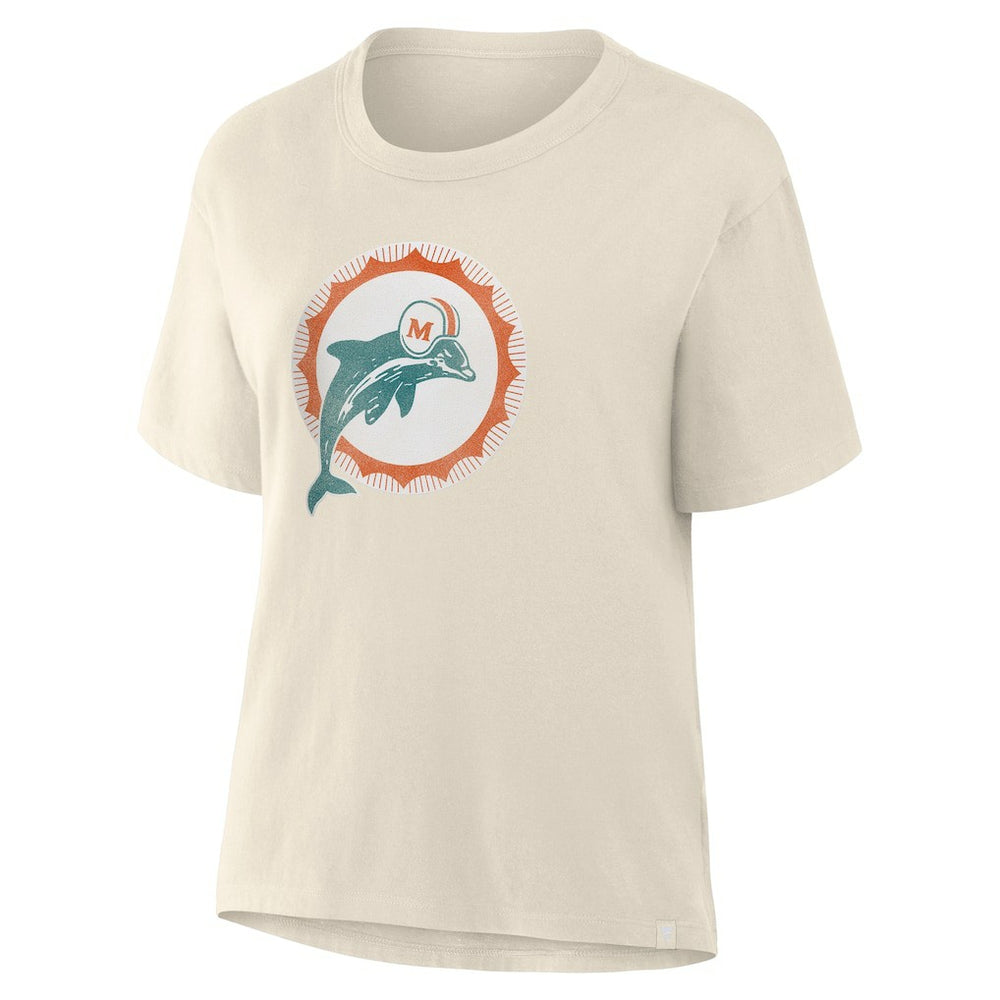 Miami Dolphins Women's Dove Legacy T-Shirt - Cream cheap