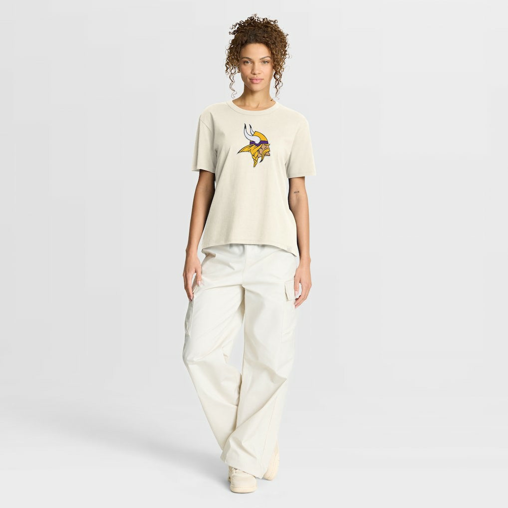 Minnesota Vikings Women's Dove Legacy T-Shirt - Cream on sale
