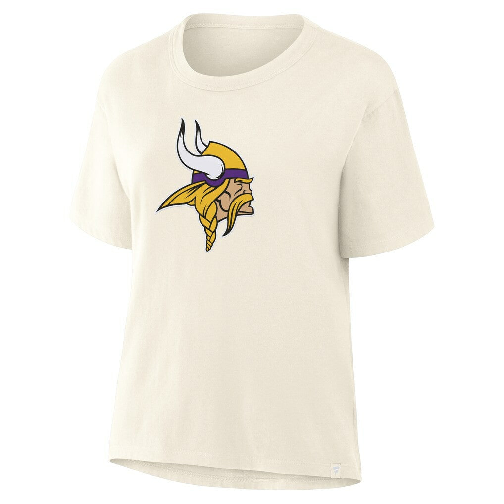 Minnesota Vikings Women's Dove Legacy T-Shirt - Cream on sale