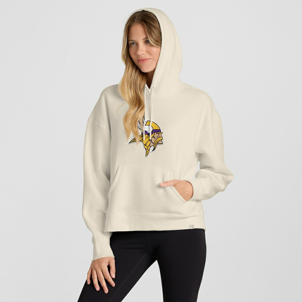 Minnesota Vikings Women's Dove Legacy Pullover Hoodie - Cream sale