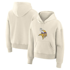 Minnesota Vikings Women's Dove Legacy Pullover Hoodie - Cream sale