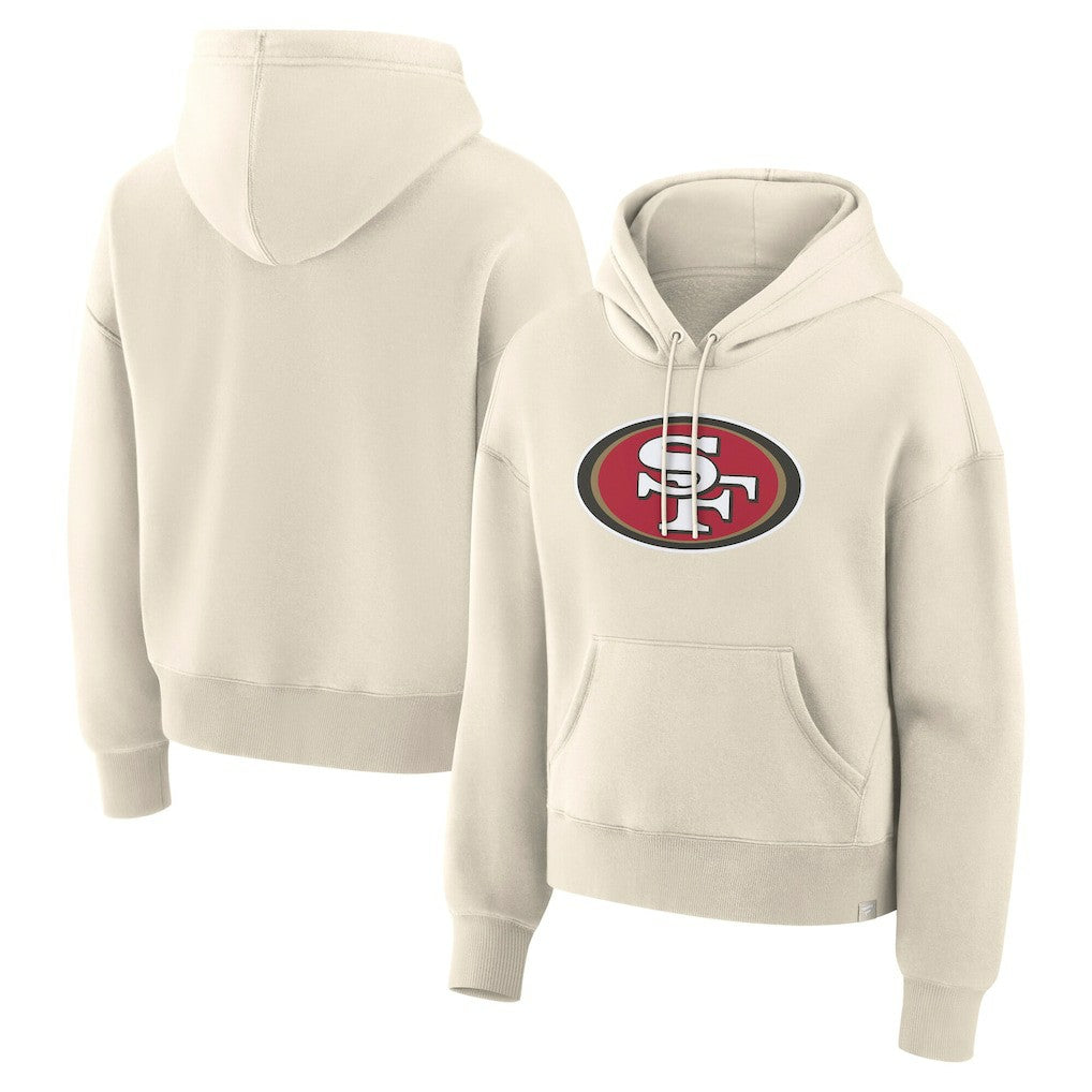 San Francisco 49ers Women's Dove Legacy Pullover Hoodie - Cream cheap
