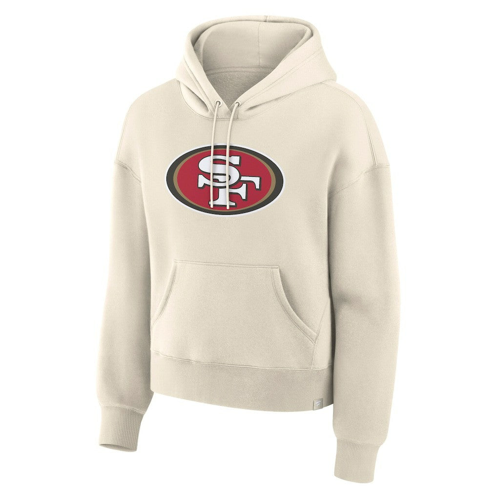 San Francisco 49ers Women's Dove Legacy Pullover Hoodie - Cream cheap