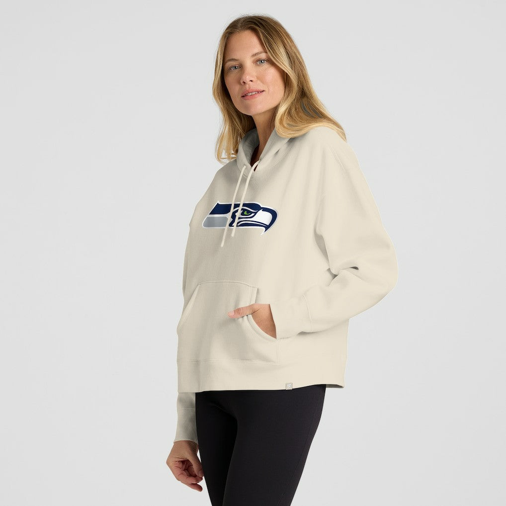 Seattle Seahawks Women's Dove Legacy Pullover Hoodie - Cream sale