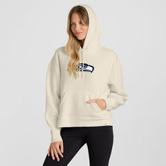Seattle Seahawks Women's Dove Legacy Pullover Hoodie - Cream sale