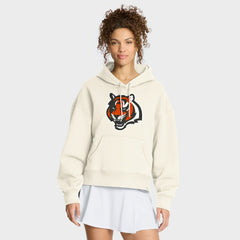 Cincinnati Bengals Women's Dove Legacy Pullover Hoodie - Cream for sale