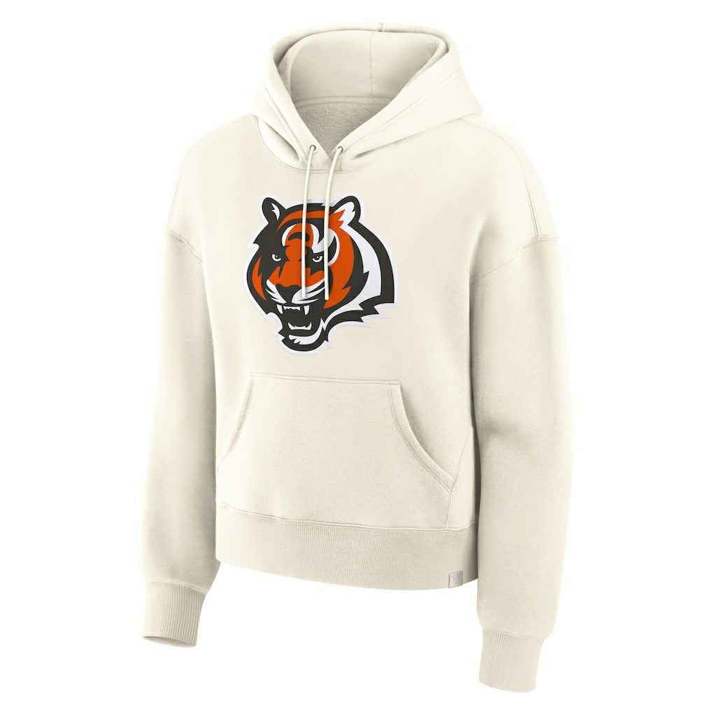 Cincinnati Bengals Women's Dove Legacy Pullover Hoodie - Cream for sale