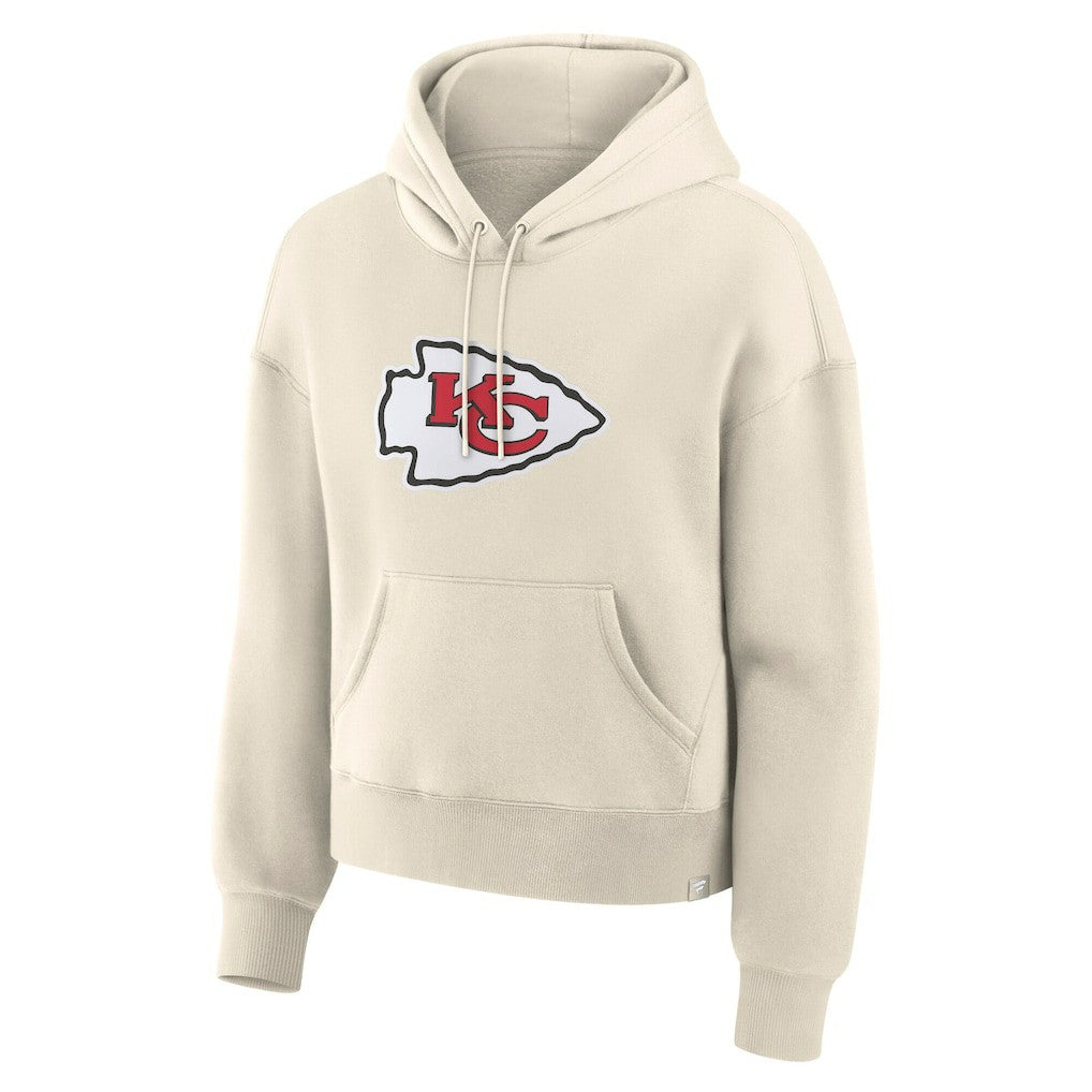 Kansas City Chiefs Women's Dove Legacy Pullover Hoodie - Cream outlet