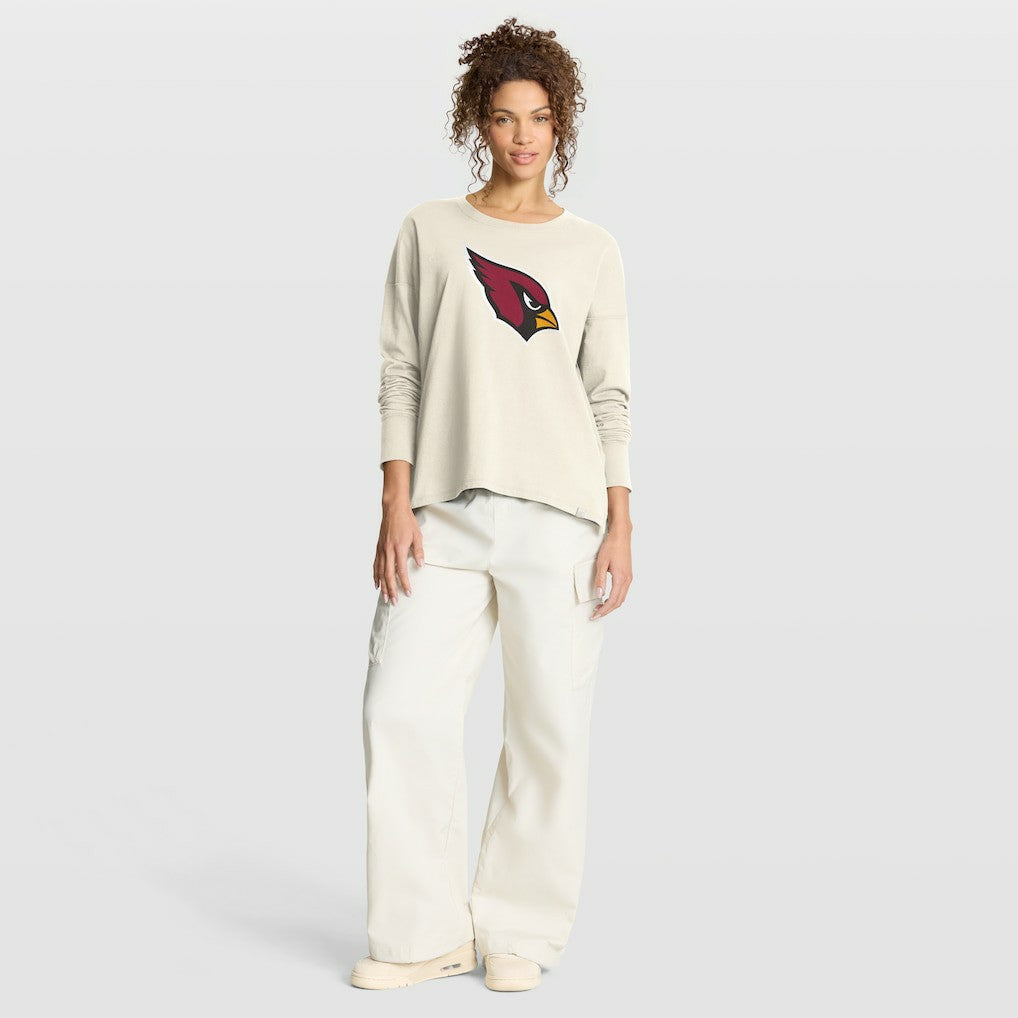 Arizona Cardinals Women's Dove Legacy Long Sleeve T-Shirt - Cream for sale