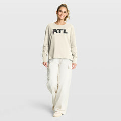 Atlanta Falcons Women's Dove Legacy Long Sleeve T-Shirt - Cream on sale