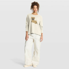 New Orleans Saints Women's Dove Legacy Long Sleeve T-Shirt - Cream sale
