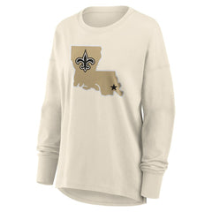 New Orleans Saints Women's Dove Legacy Long Sleeve T-Shirt - Cream sale