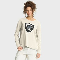 Las Vegas Raiders Women's Dove Legacy Long Sleeve T-Shirt - Cream online