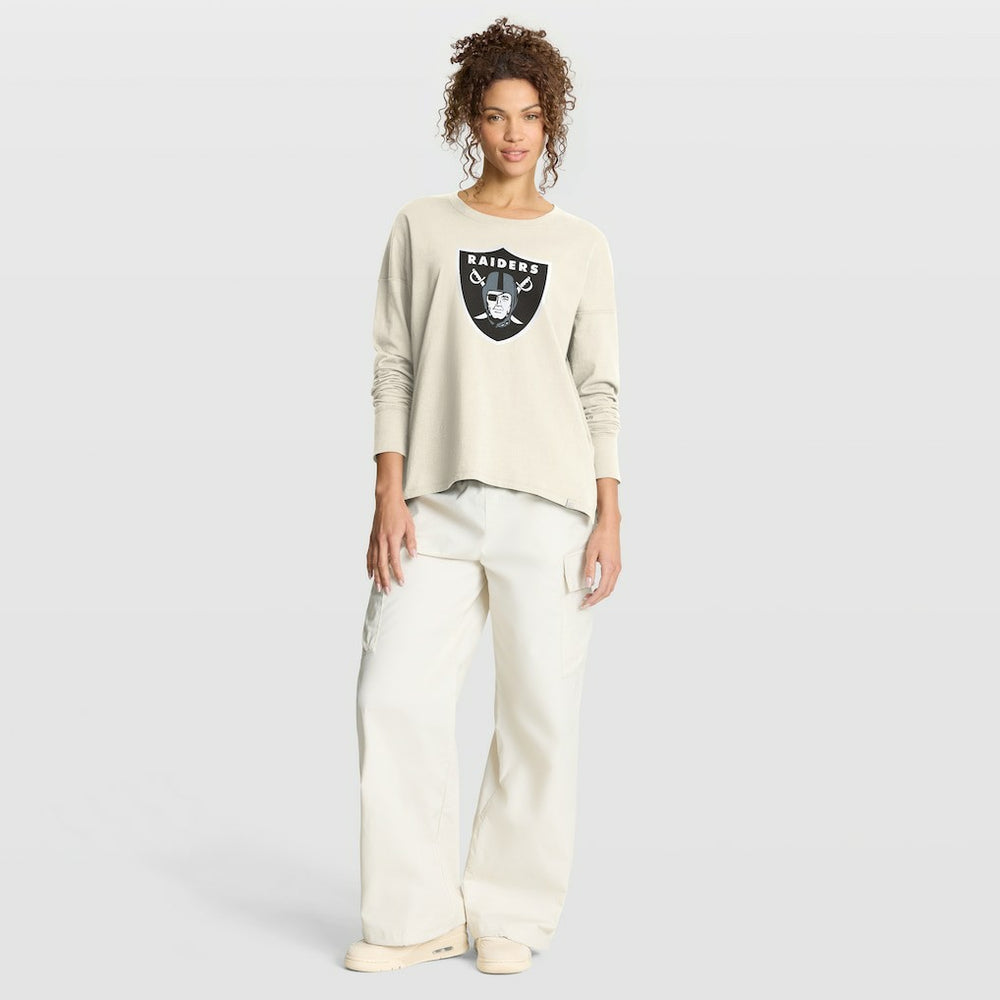 Las Vegas Raiders Women's Dove Legacy Long Sleeve T-Shirt - Cream online