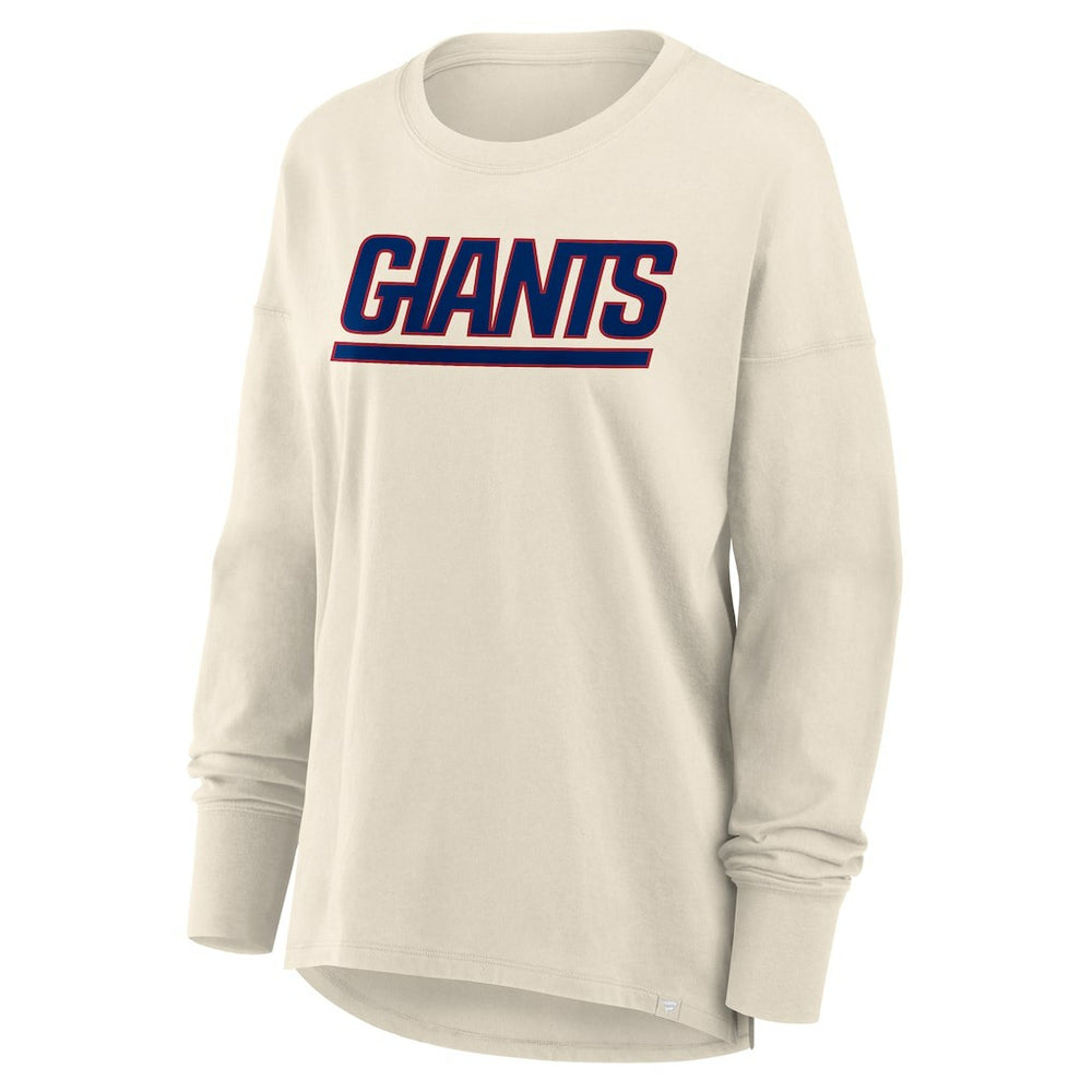 New York Giants Women's Dove Legacy Long Sleeve T-Shirt - Cream outlet