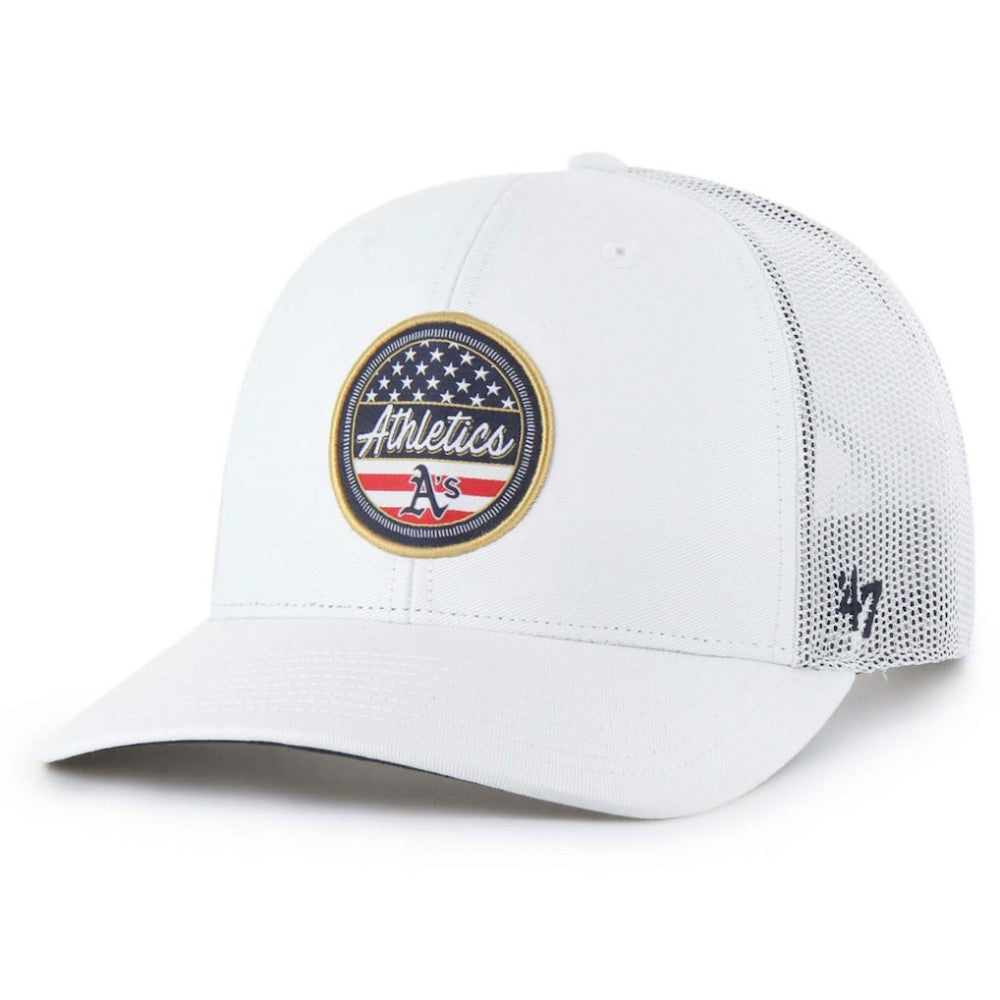 Athletics Homage Adjustable Trucker Hat - White | 47 brand