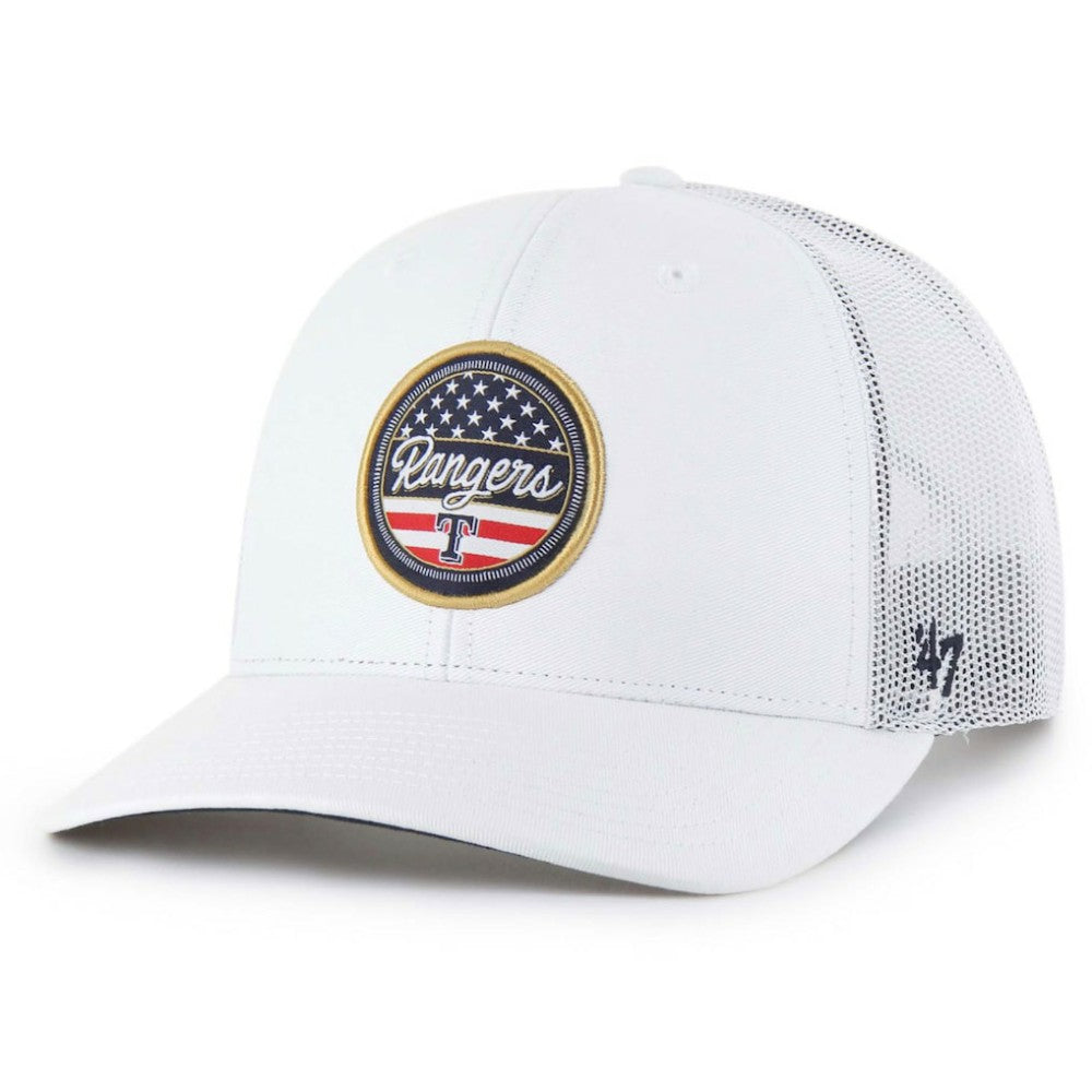 Texas Rangers Homage Adjustable Trucker Hat - White | 47 brand