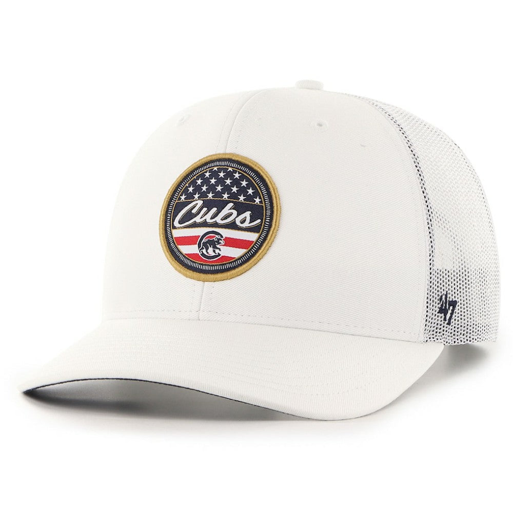 Chicago Cubs Homage Adjustable Trucker Hat - White | 47 brand