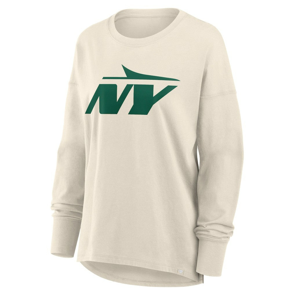 New York Jets Women's Dove Legacy Long Sleeve T-Shirt - Cream cheap
