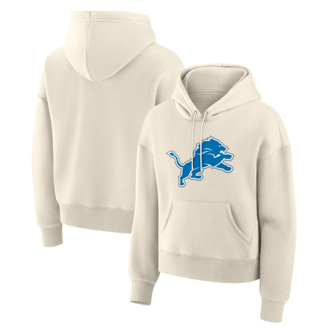 Detroit Lions Women's Dove Legacy Pullover Hoodie - Cream discount
