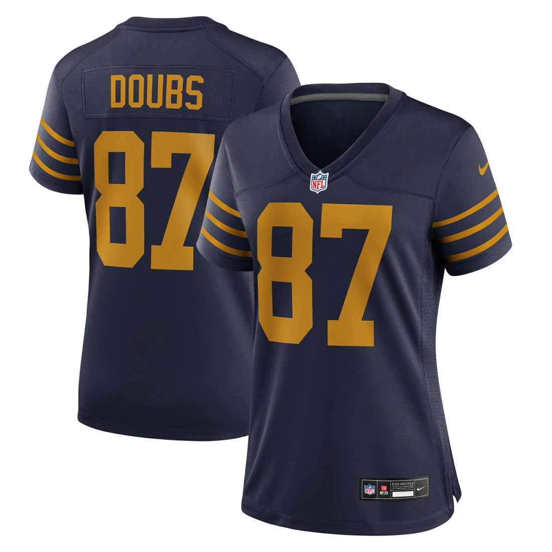 Romeo Doubs Green Bay Packers Women's The 1923 Classic Game Jersey - Navy | Nike on sale