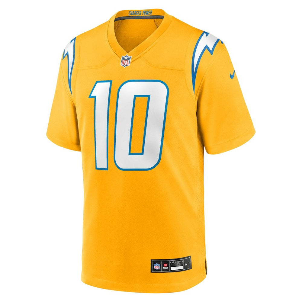 Justin Herbert Los Angeles Chargers Alternate Charger Power Game Player Jersey - Gold | Nike cheap