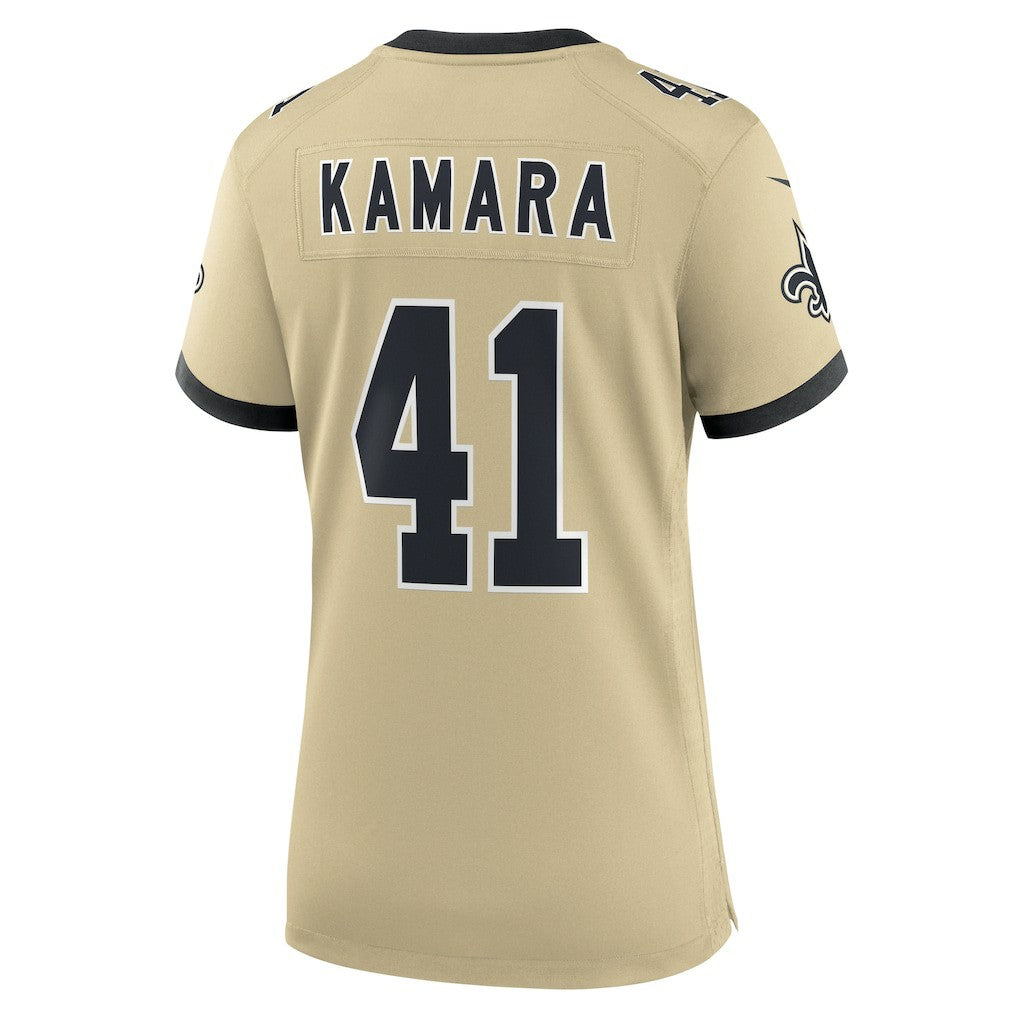 Alvin Kamara New Orleans Saints Women's Gameday Golds Alternate Game Player Jersey - Gold | Nike for sale
