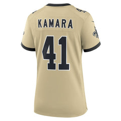 Alvin Kamara New Orleans Saints Women's Gameday Golds Alternate Game Player Jersey - Gold | Nike for sale