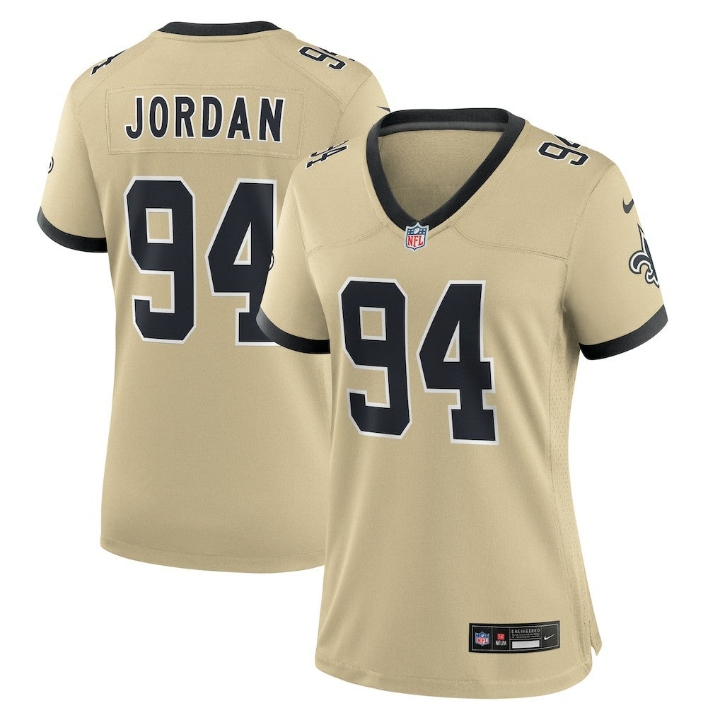 Cameron Jordan New Orleans Saints Women's Gameday Golds Alternate Game Player Jersey - Gold | Nike for sale
