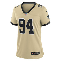Cameron Jordan New Orleans Saints Women's Gameday Golds Alternate Game Player Jersey - Gold | Nike for sale