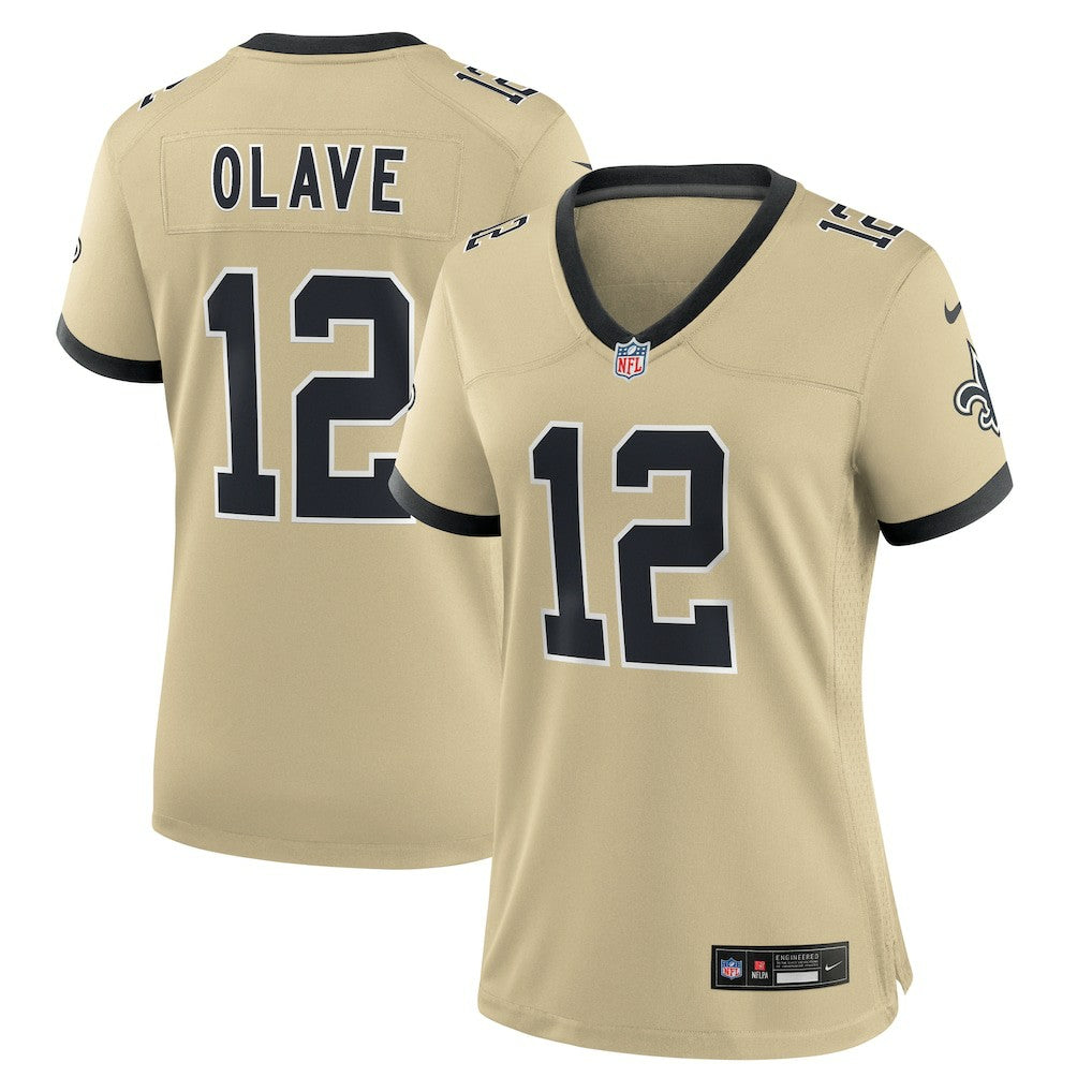 Chris Olave New Orleans Saints Women's Gameday Golds Alternate Game Player Jersey - Gold | Nike online
