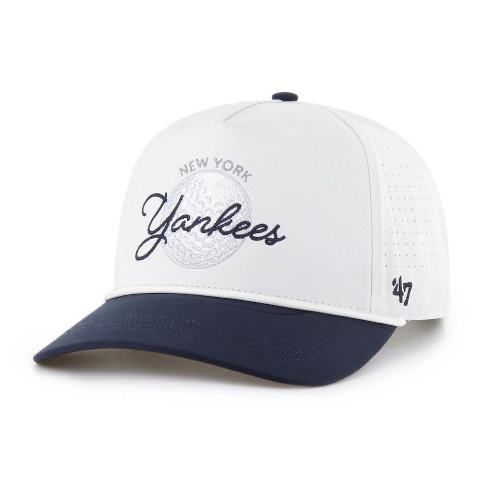 New York Yankees Gimmie Golf Hitch Rope Adjustable Hat - White/Navy | 47 brand